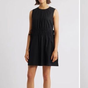 Charles Henry | Drawstring Waist Linen Blend
Minidress | Size Large